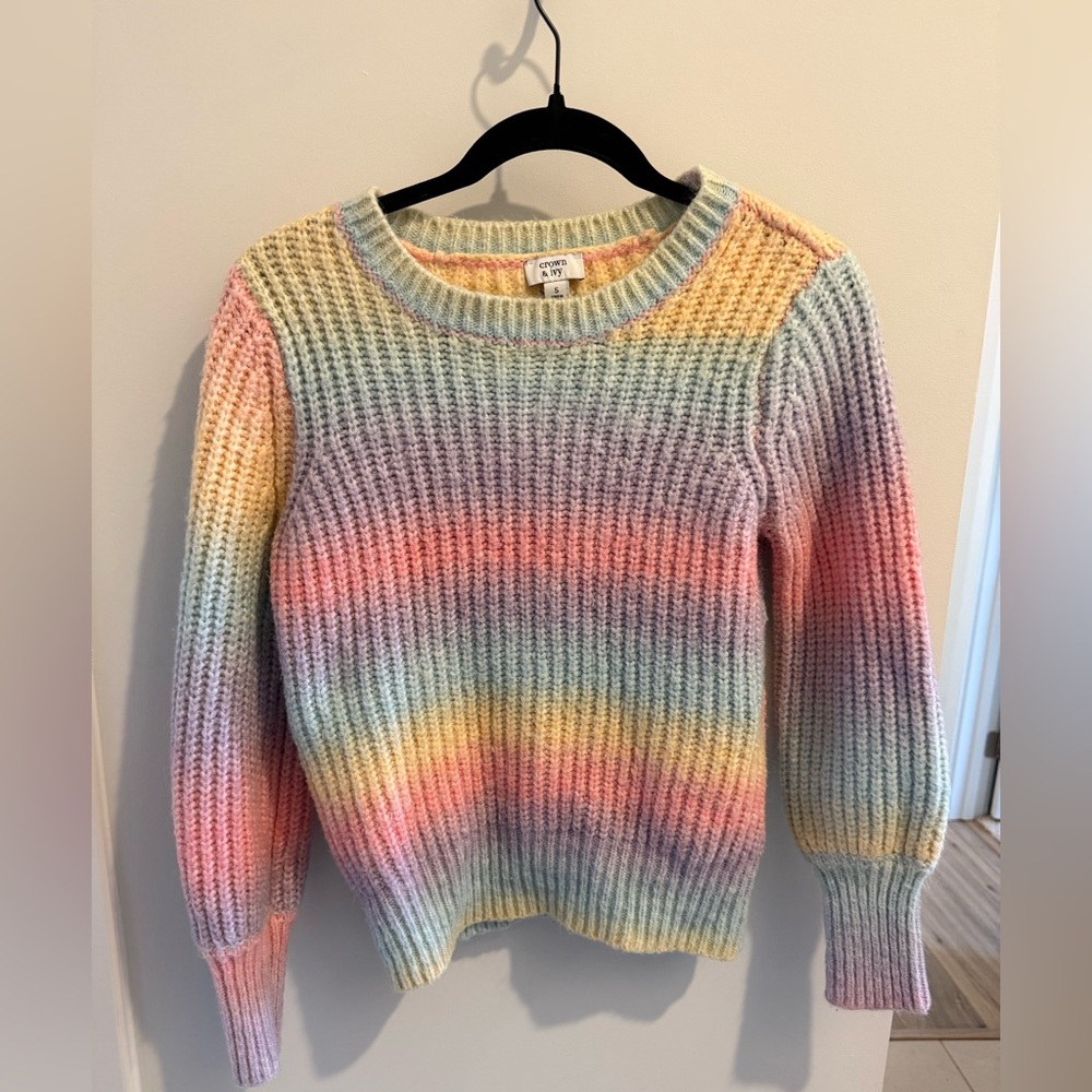 Crown & Ivy Colorful Knit Sweater